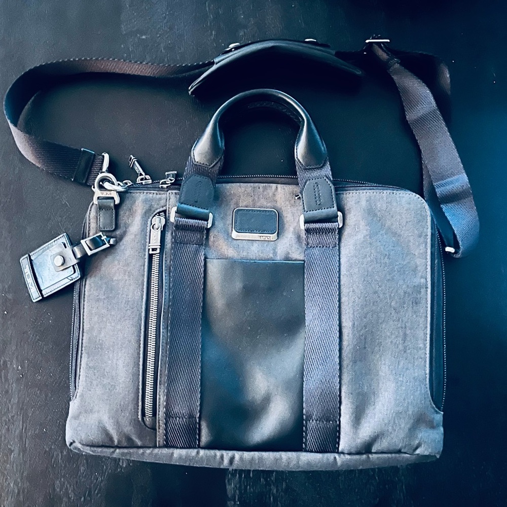 Tumi Alpha Bravo Aviano Slim Briefcase View 5